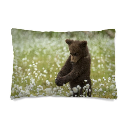 Brown Bear Ballerina Pillow case